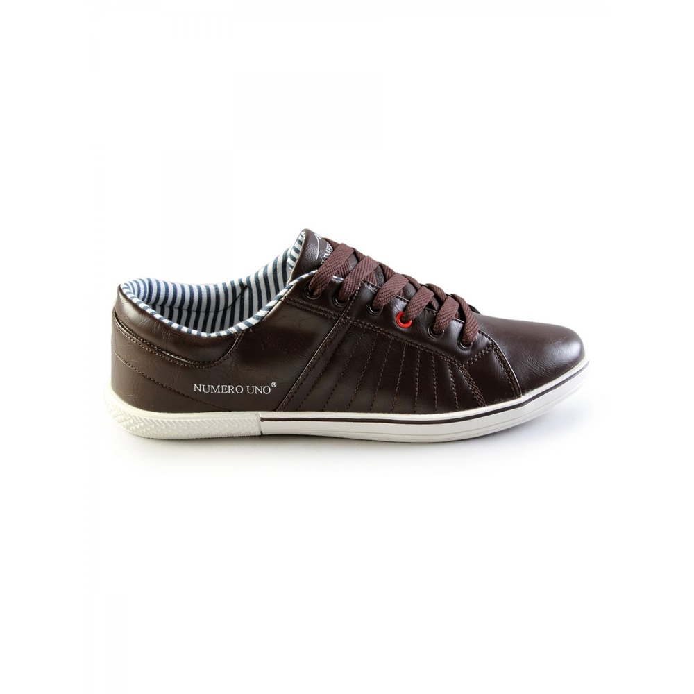 Sneakers Men's Brown EUC Striped Lining
